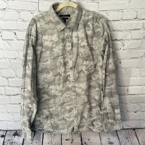 Marc Anthony Grey & White Camo Shirt